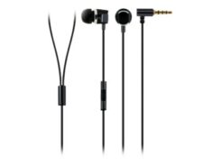 Schwaiger Headset In-Ear vierkant, Metall, zwart