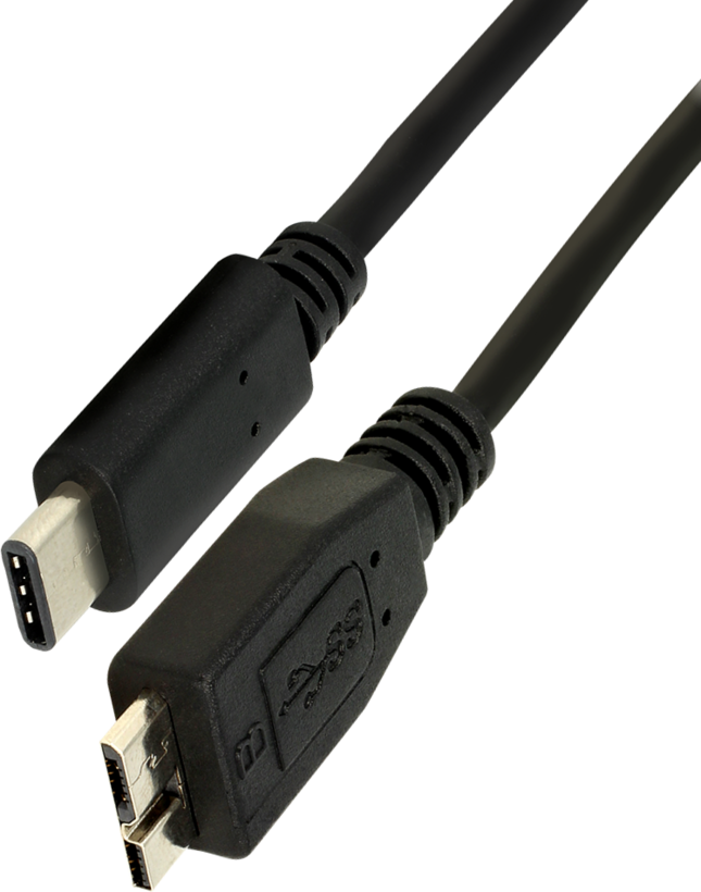DELOCK USB3.1 Kabel C -> micro B St/St 1.00m zwart