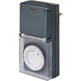 stekkerdoos Mechanische timer MZ 44 IP44 grijs