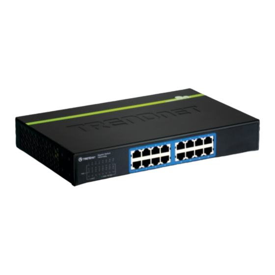 TRENDnet Switch 16 Port Gbit Desktop Metall