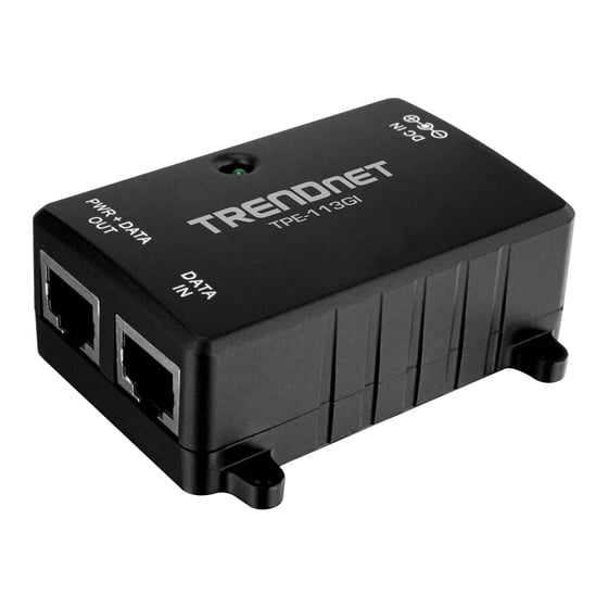 TRENDnet Injector Gigabit PoE 15,4 Watt
