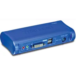 TRENDnet KVM 2-Port DVI USB Switch met Audio Kit