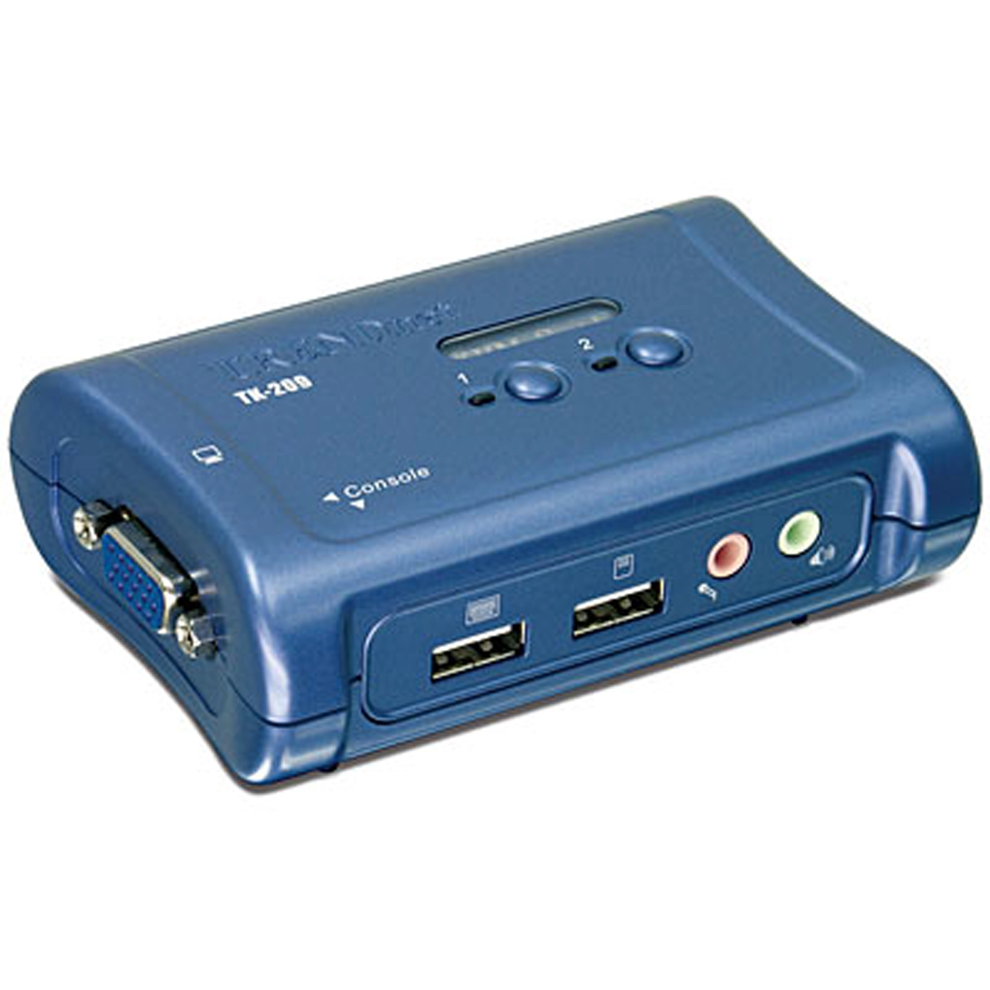TRENDnet KVM 2-Port USB Switch Kit met Audio