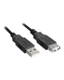 Sharkoon Kabel USB 2.0 verleng 1,0m zwart