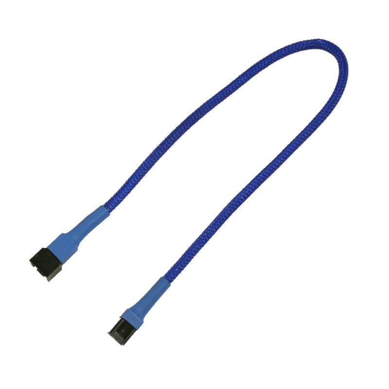 Kabel Nanoxia 3-Pin verleng, 30 cm, blauw