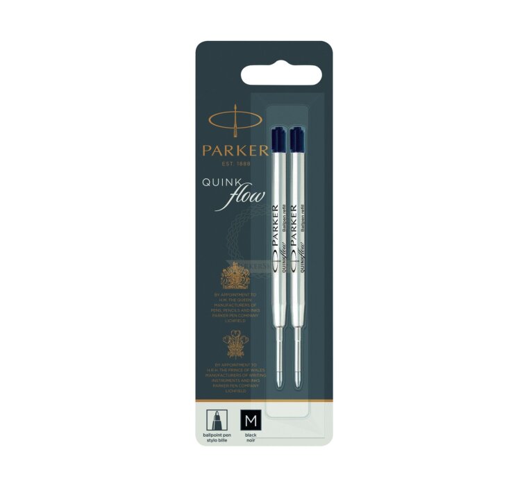 PARKER Kugelschreibermine QUINKflow 2er M zwart Blister
