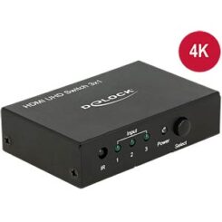 DELOCK HDMI Splitter 3 ingang -> 1 uitgang 4K