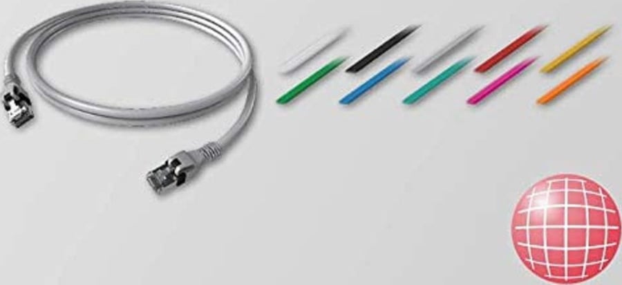 PushPull IP20 Patchkabel Kat. 6A DualBoot 1:1 5,0m