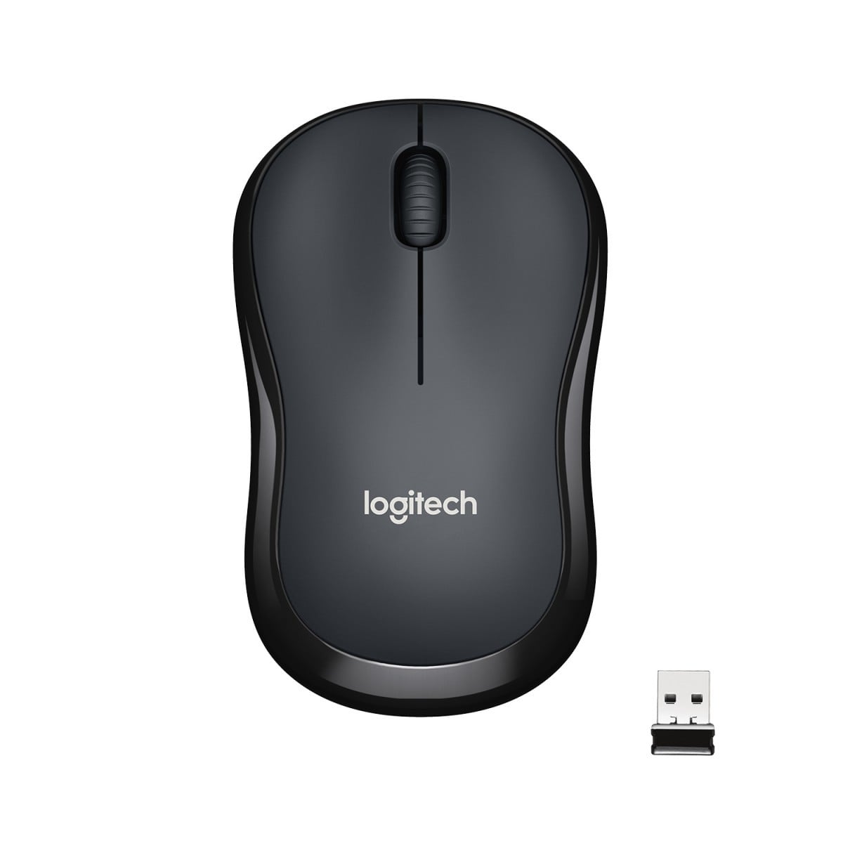 M220 Silent, USB 2.4GHz, Optical 1000 dpi, 1xAA, Charcoal