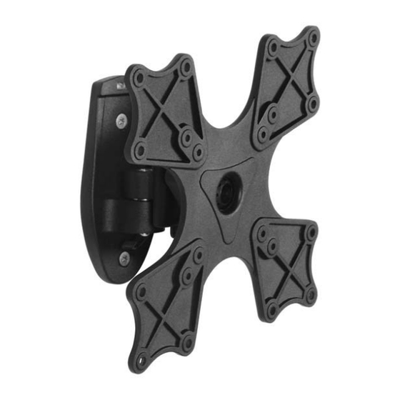 VENTRY - Flat Screen Wall Mount with Tilt & Swivel (VESA 200) Black