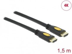 DELOCK HDMI Kabel Ethernet A -> A St/St 1.50m 4K