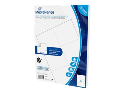 MediaRange Etiketten 105x99mm 300 St. sterk haftend weiß