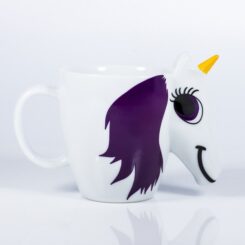 ThumbsUp! Tasse Unicorn wisselende kleuren 300ml weiß