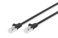 DIGITUS Patchkabel Cat6 S/FTP 2xRJ45 2.0m zwart. AWG 27/7