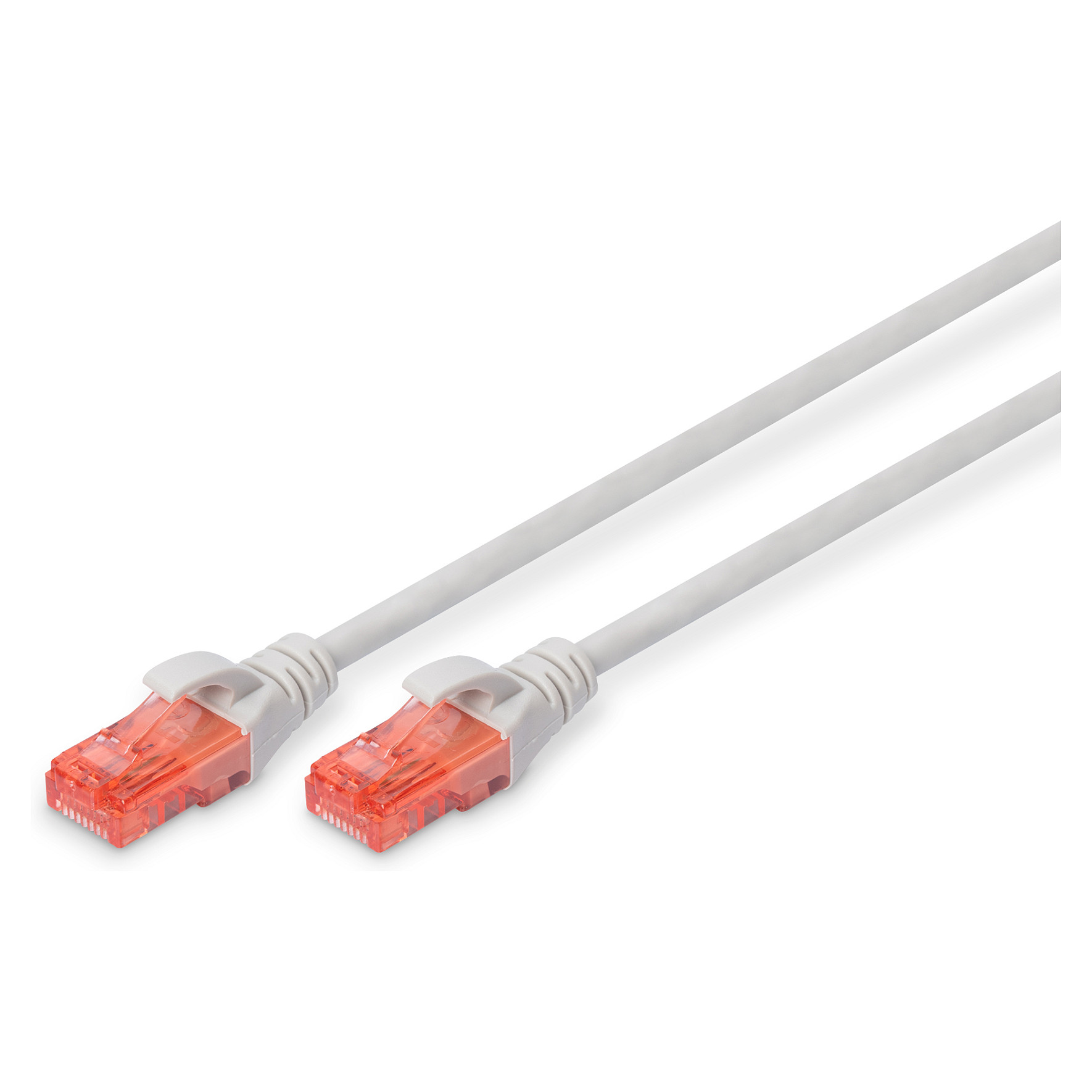 DIGITUS Patchkabel Cat6 U/UTP 2xRJ45 1.5m grijs afgeschermd