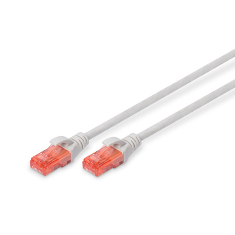 DIGITUS Patchkabel Cat6 U/UTP 2xRJ45 7.0m grijs afgeschermd