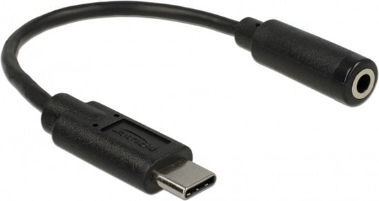 DELOCK Audio Adapter USB Type-C -> 3,5mm St/Bu 0.14m zwart