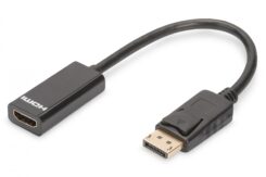 DIGITUS DisplayPortKabel DPort -> HDMI-A St/Bu 0.15m 1.1a