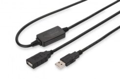 DIGITUS USB 2.0 Verlängerungskabel Aktiv Type A -A 10m zwart