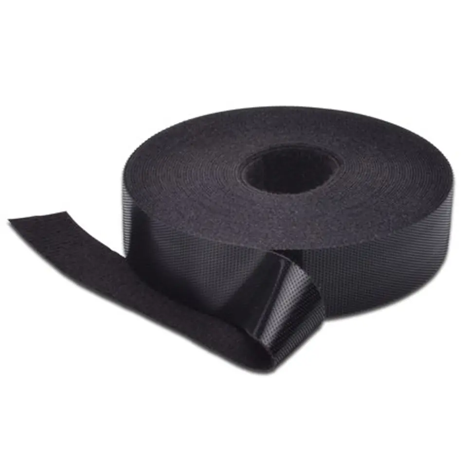 DIGITUS Klettband 20mm breed 10m rol zwart