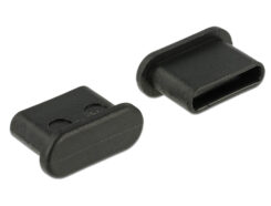 DELOCK Staubschutz USB TypC-verloop stekker o. Griff zwart 10 St