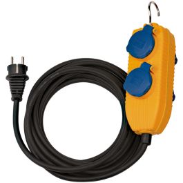 stekkerdoos Verlängerungskabel 5m Powerblock IP54 zwart