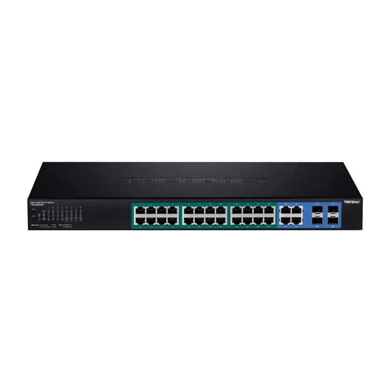 TRENDnet Switch 28 Port Gbit Managed PoE+ 370W WebSmart 19