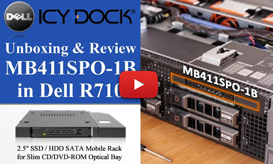 We-Ra. IcyDock 6,3cm SATAI-III/SAS HDD&SSD Slim ODD 12,7mm