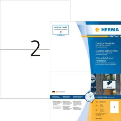 HERMA Etik. A4 Outdoor Klebefolie weiß 210x148 mm 80 St.