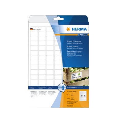 HERMA Etiketten A4 weiß 25,4x16,9 mm extrem haftend 2800 St.