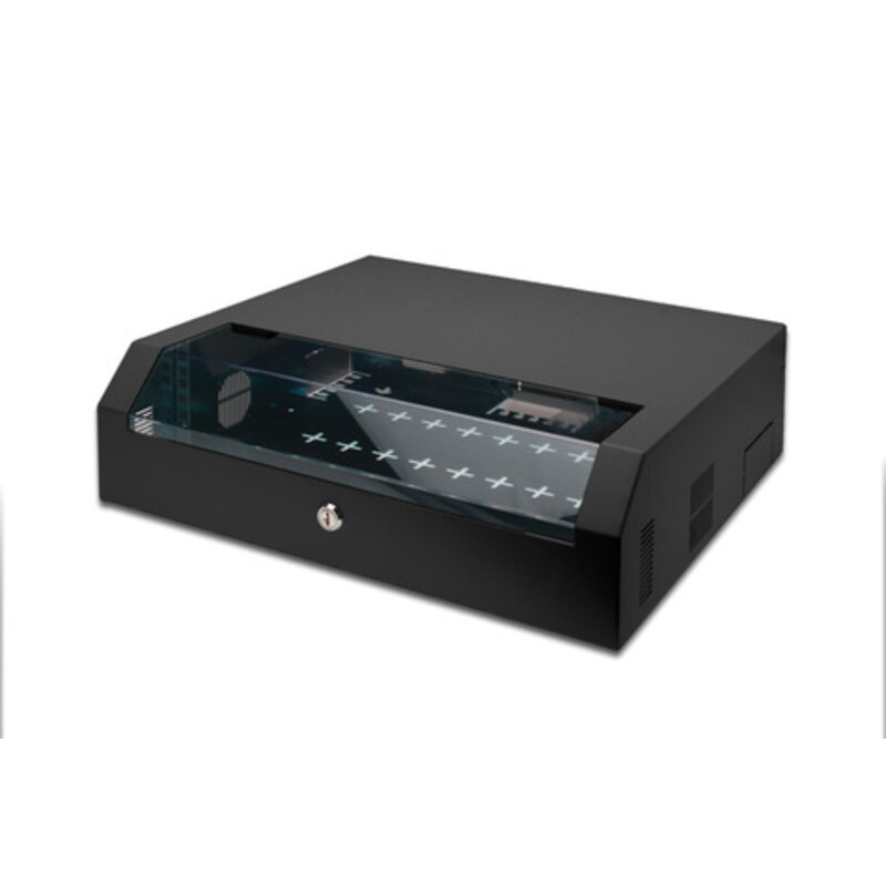 DIGITUS Wandbehuizing SOHO 3HE 145x500x475mm zwart
