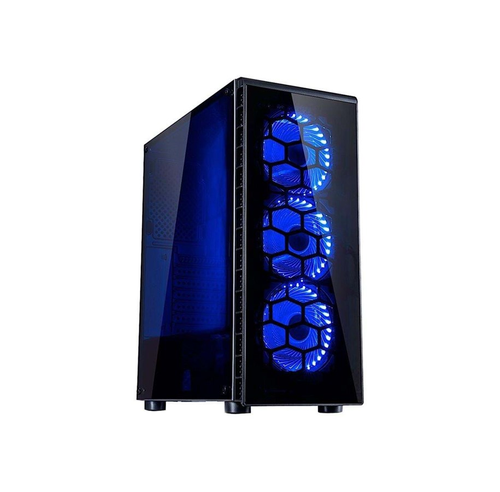 Inter-Tech Behuizing CXC2 Gaming 3x120mm koeler Argus L-12025 blauw