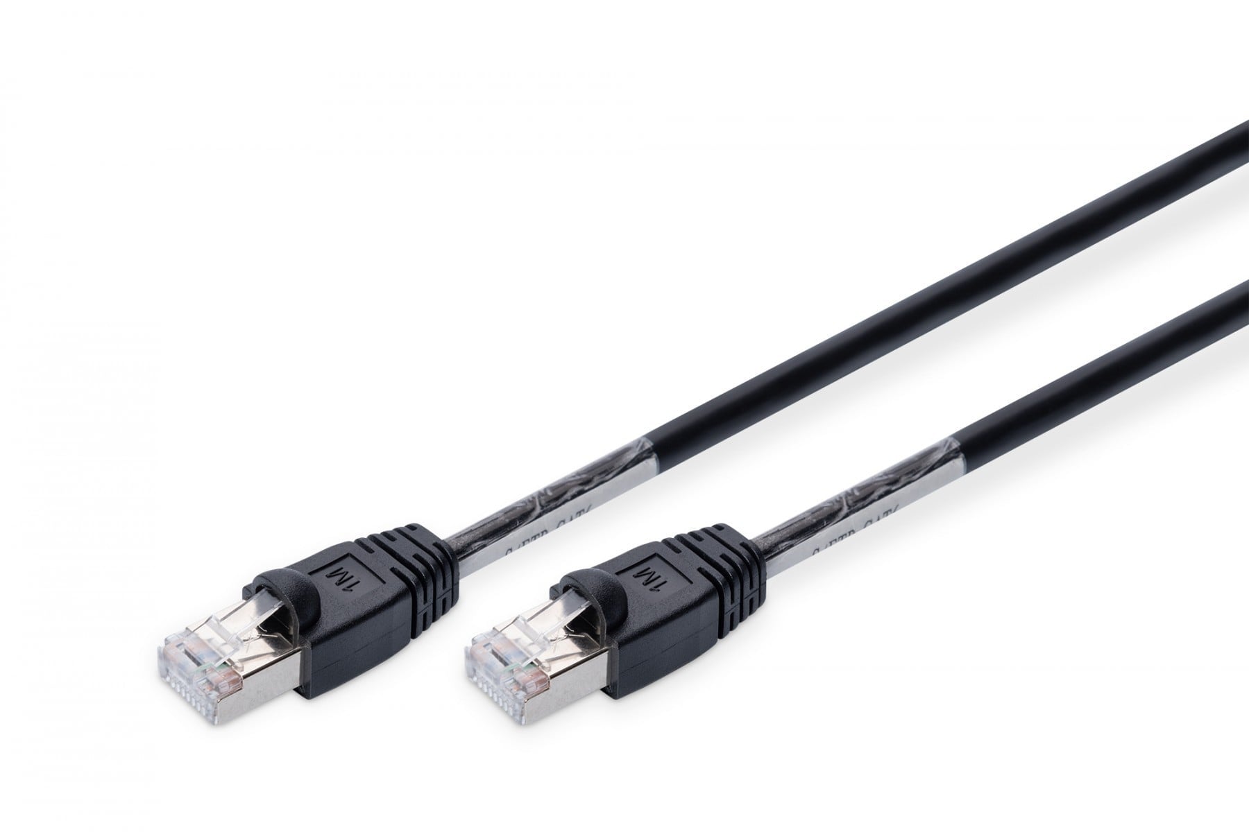 DIGITUS Patchkabel Cat6 S/FTP 2xRJ45 1.0m zwart Outdoor