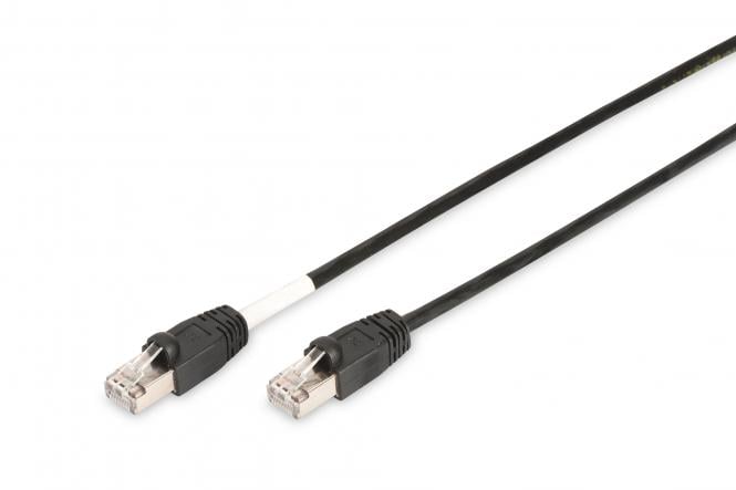 DIGITUS Patchkabel Cat6 S/FTP 2xRJ45 5.0m zwart Outdoor