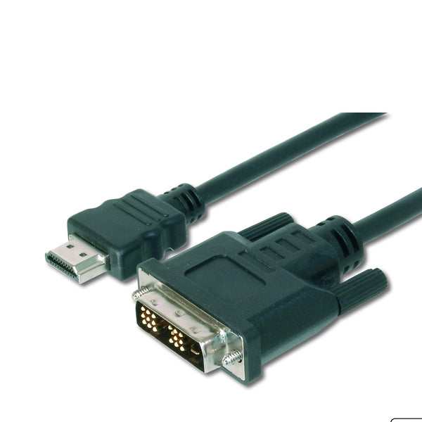 DIGITUS HDMI-Kabel A->DVI(18+1) St/St 3.0m zwart FullHD