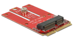 DELOCK Adapter MiniPCIe > M.2 KeyE Slot