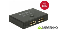 DELOCK schakelaar Displayport 2-1 bidirektional 4K 60Hz