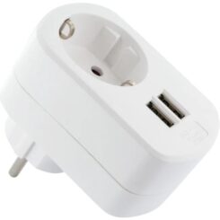 Schwaiger 230V oplader met Steckdose 50Hz 17W weiß