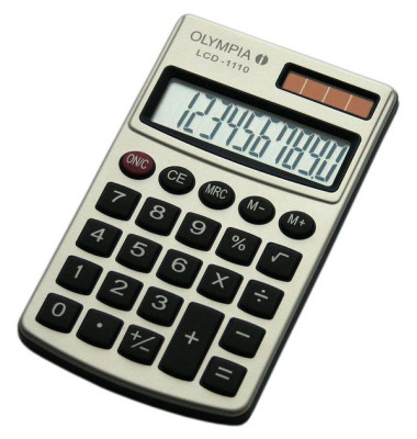 Olympia Taschenrechner LCD-1110 zilver