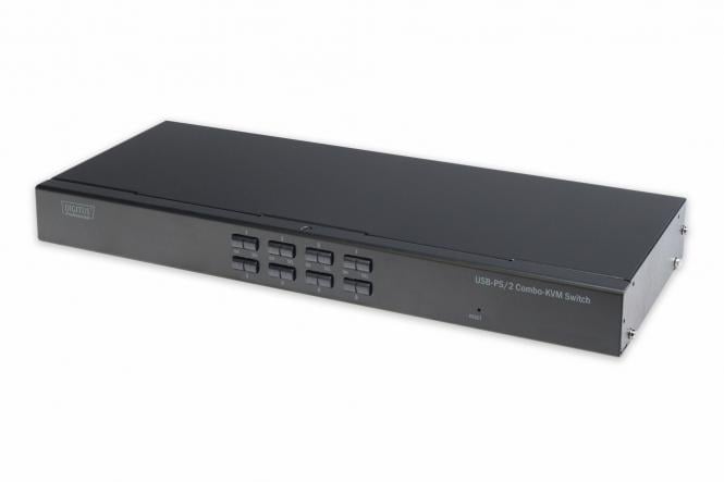 DIGITUS KVM Switch 1 User -> 8 PCs (je PS/2 od. USB)