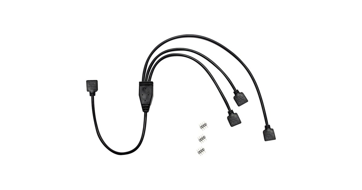 Inter-Tech Kabel RGB verdeler, 3-lade