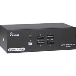 Inter-Tech KVM Switch AS-42HA HDMI, 4 Port, Metall