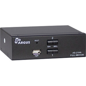 Inter-Tech KVM Switch AS-21HA HDMI, 2 Port, Metall
