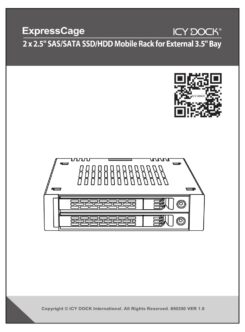 We-Ra. IcyDock 2x6,3cm SAS/SATA HDD&SSD
