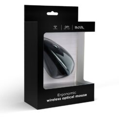 gembird muis OPT ergonomisch wireless 6-toetsen zwart