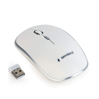 gembird muis OPT WIRELESS 4 toetsen inkl. nano USB weiß