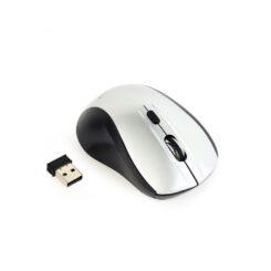 gembird muis OPT WIRELESS 4 toetsen inkl. USB grijs/zwart