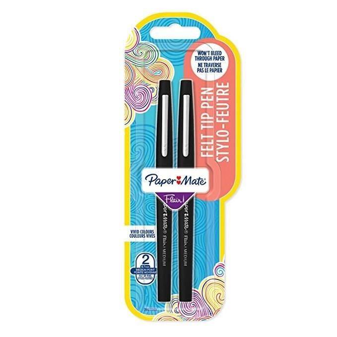 PAPER MATE Faserschreiber Flair B 2 Stk zwart