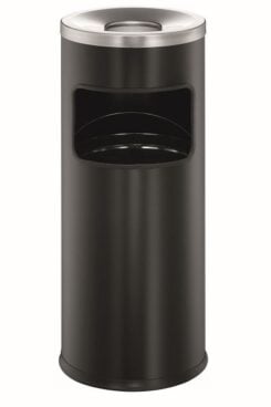 DURABLE prullenbak Safe met Ascher rond zwart