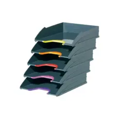 DURABLE brievenbak Varicolor 5 Fächer antraciet/farbig